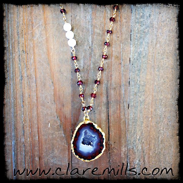 Adelina Geode Necklace