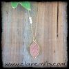 Blush Druzy on Delicate Gold Chain