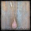 Blush Teardrop Druzy Necklace