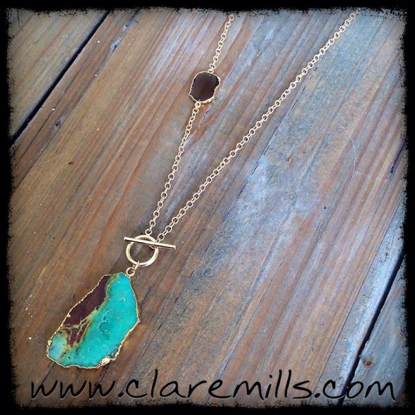 Chrysoprase and Smoky Topaz