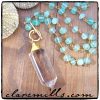 Quartz and Chalecedony Necklace