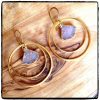 Blush Druzy Hoop Earrings