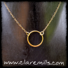Gold Eternity Circle Necklace (Copy)