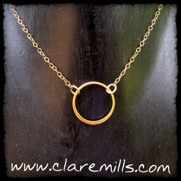 Gold Eternity Circle Necklace (Copy)