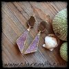 Smoky Topaz & Blush Druzy Earrings