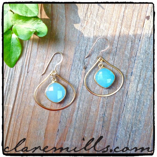 Cali III Chalcedony Earrings