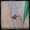 Amethyst Druzy Cross on Delicate Gold Chain