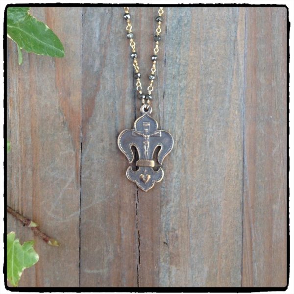 Fleur de Lis on Pyrite