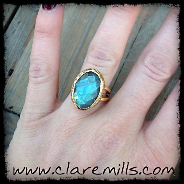 Faceted Bezel Lab Ring (Copy)