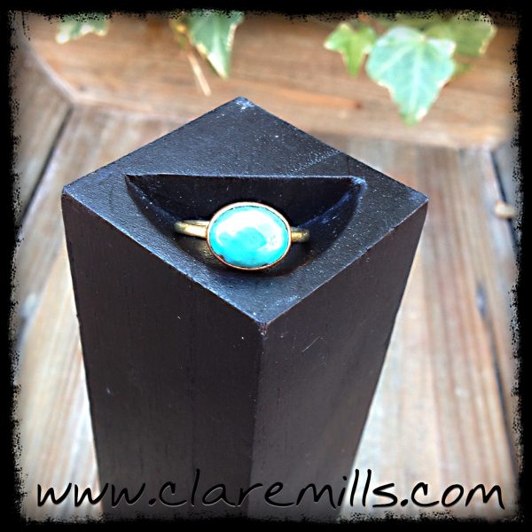 Faceted Turquoise Ring