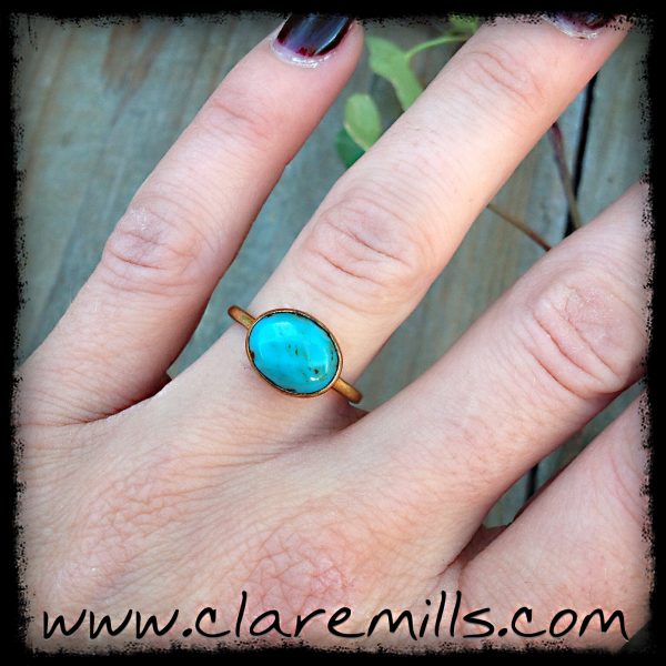 Faceted Turquoise Ring