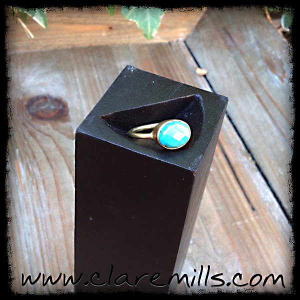 Faceted Turquoise Ring