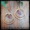 Belle Blush Druzy Hoop Earrings