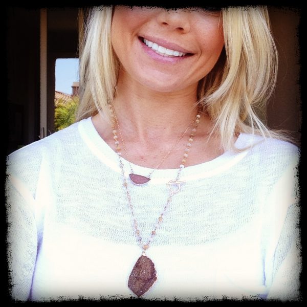 Druzy on Opal Chain
