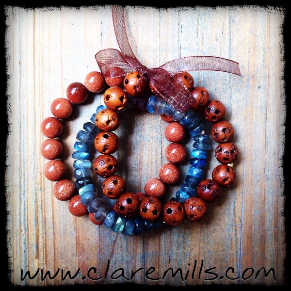 Labradorite Bundle Bracelet Set