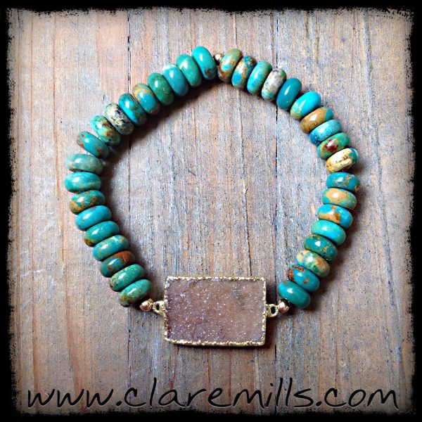 Druzy on Turquoise