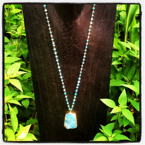 Halle Hemimorphite Necklace (Copy)