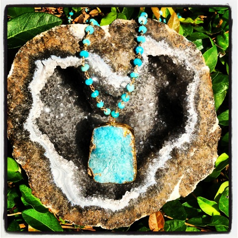 Halle Hemimorphite Necklace (Copy)