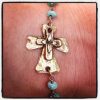 Gold Cross Link Bracelet