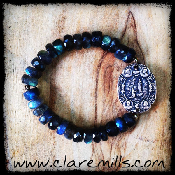 Our Lady of Lourdes & Labradorite Bracelet