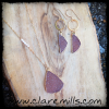 Blush Druzy on Delicate Gold Chain