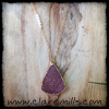 Blush Druzy on Delicate Gold Chain