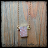 Rectangle Druzy Necklace