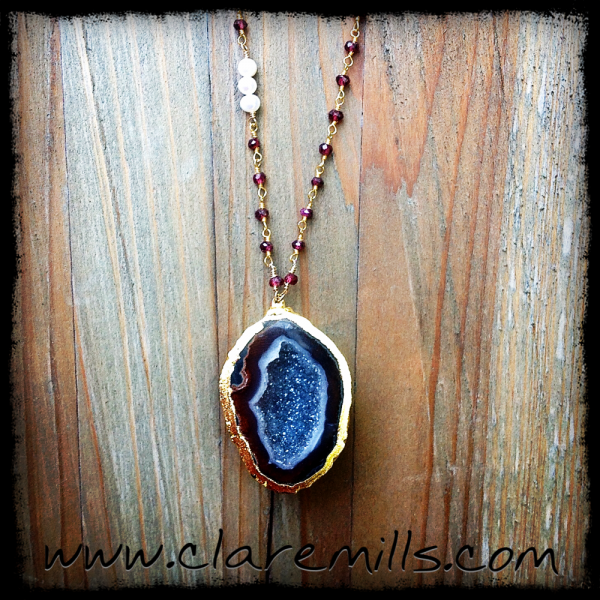 Tessa Geode Necklace