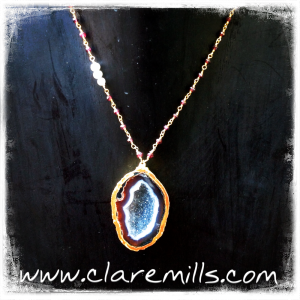 Tessa Geode Necklace