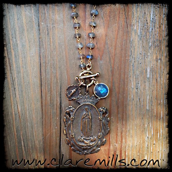 Our Lady of Guadalupe on Labradorite (Copy)