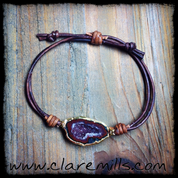 Geode on Leather III