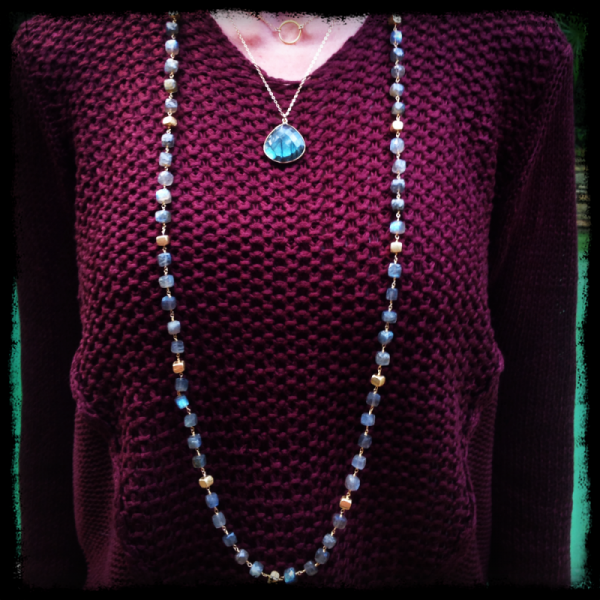 Faceted Labradorite Layering Necklace