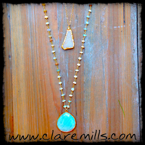 Citrine Druzy Necklace