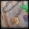 WWI Victory Medal on Labradorite