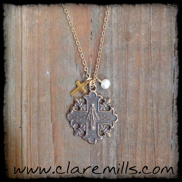 Miraculous Madonna with Fleur de Lis
