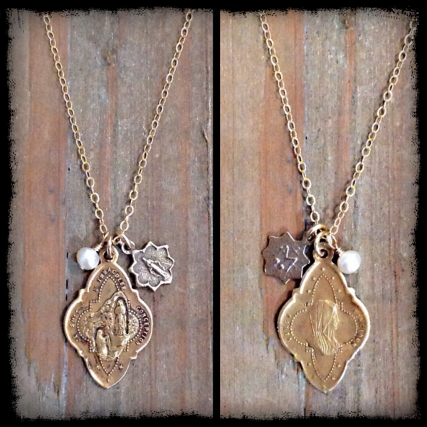 Marian Apparitions in Lourdes France Necklace (Copy)