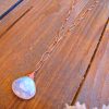 Rose Gold & Moonstone Y Necklace