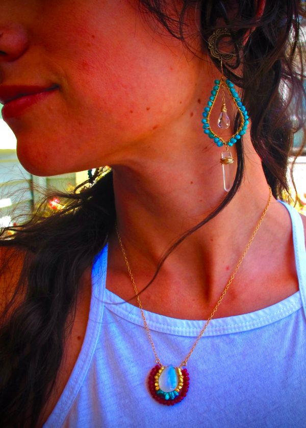 Moonstone, Ruby, & Turquoise Delight