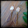 Alex Agate Slice & Blush Druzy Earrings