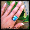 Rectangle Labradorite Ring
