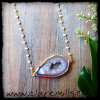 Abyss Agate Slice Necklace