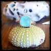 Faceted Bezel Set Chalcedony Ring
