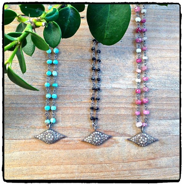 Champagne Diamond Evil Eye