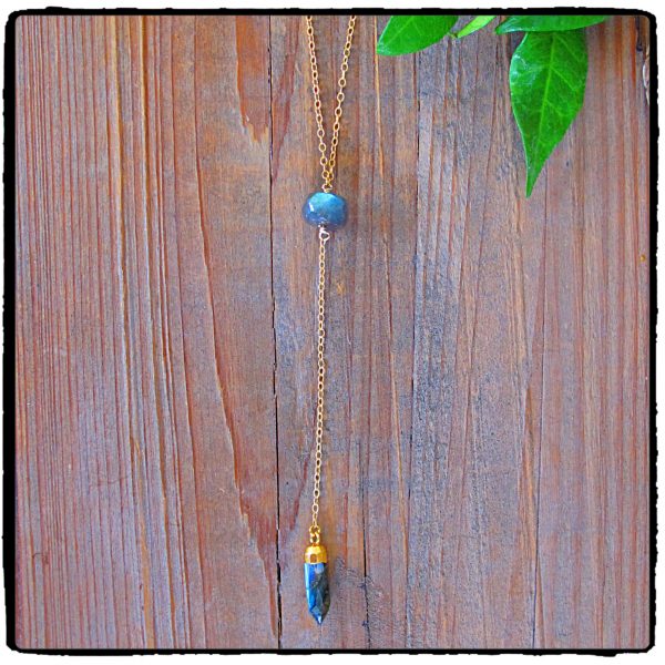 Nila Labradorite "Y" Necklace