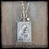Our Lady of Carmel & Sacred Heart of Jesus Antique Necklace