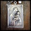 Our Lady of Carmel & Sacred Heart of Jesus Antique Necklace