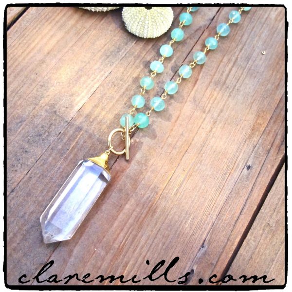 Quartz and Chalecedony Necklace