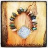 Speckled Druzy on African Jasper