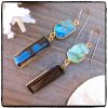 Labradorite & Smoky Topaz Earrings