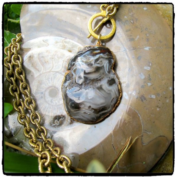 Agate Slice Necklace